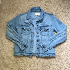 cropped jean jacket